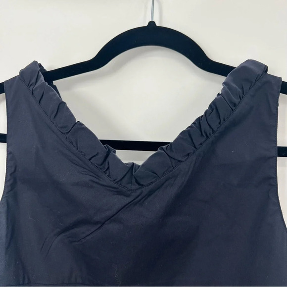 Prada Women’s Shift Sleeveless V-Neck Mini Dress Nautical Navy Blue 38 US 2 - Picture 9 of 13